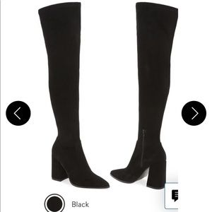Over the knee black beautiful boots
